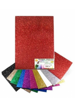 Pianka mikroguma brokat 20x30cm 10 arkuszy