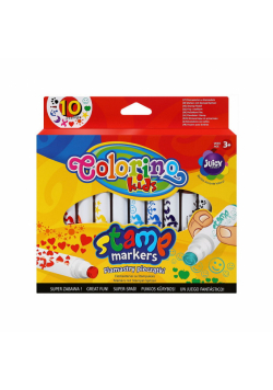 Flamastry Colorino Kids pieczątki 10 kolorów