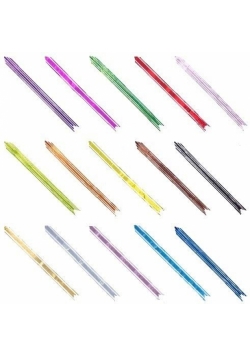 Wstążka ściągana 6,4cm mix 8kol (10szt) ROZETTE