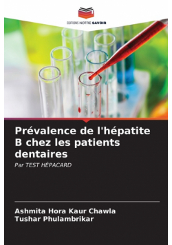 Prévalence de l'hépatite B chez les patients dentaires