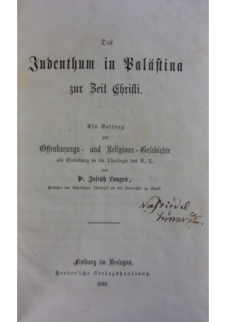 Das Fudenthun in Balastina , 1866 r.