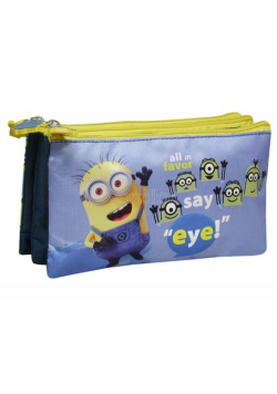 Piórnik Trzykomorowy Minionki Premium