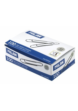 Spinacze ocynkowane MILAN 43mm pudełko 100 sztuk