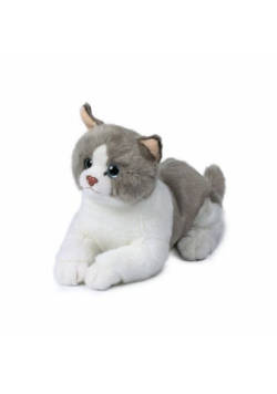 Kotek szaro-biały - 20cm