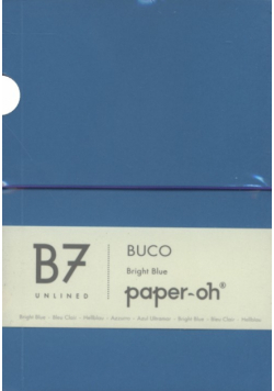 Notatnik B7 Paper-oh Buco Bright Blue gładki