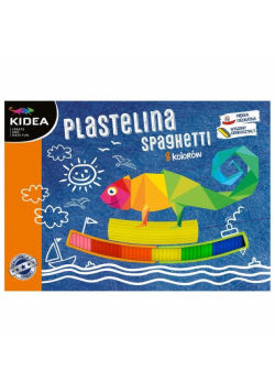 Plastelina spaghetti Kidea 8 kolorów