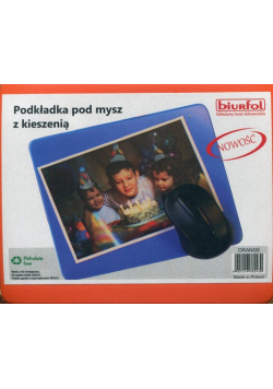 Podkładka pod mysz z kieszenią pomarańczowa