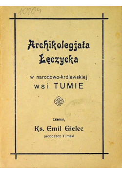 Archikoegjata Łęczycka 1929 r.