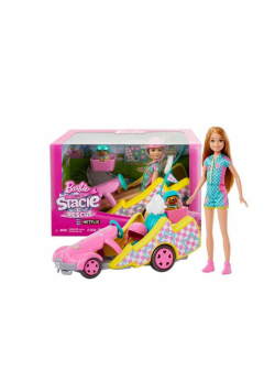 Barbie Gokart Stacie pojazd filmowy i lalka HRM08