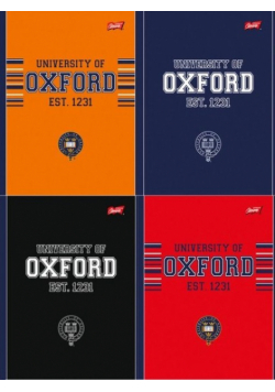 Kołozeszyt A5 w kratkę 120 kartek  Oxford 5 sztuk mix