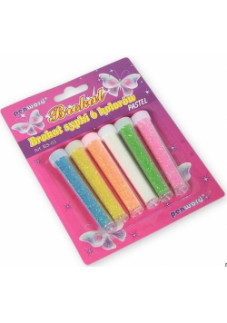 Brokat sypki pastel 6 kolorów 4.5g