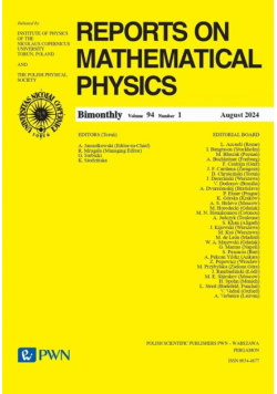 Reports on Mathematical Physics Volume 94/1 Polska