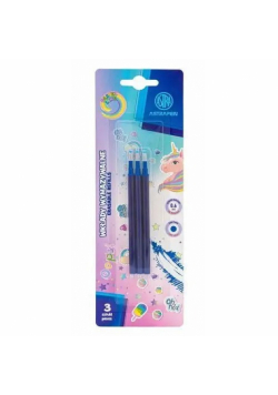 Wkłady wymazywalne niebieskie ASTRAPEN Oops! UNICORN 3 szt. blister