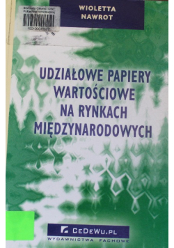 Udziałowe papiery wartościowe na rynkach międzynarodowych