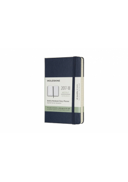 Kalendarz tygodniowy Moleskine 18M P, twarda oprawa, szafirowy