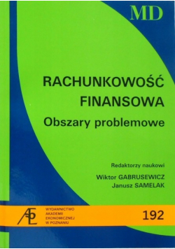 Rachunkowość Finansowa Obszary Problemowe