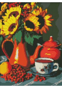 Diamentowa mozaika - Podwieczorek w lecie 30x40cm