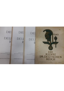 Die kunst im deutschen reich - zestaw 4 książek , 1943 r.