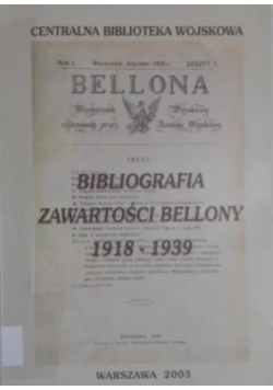 Bibliografia zawartość bellony 1918 1939