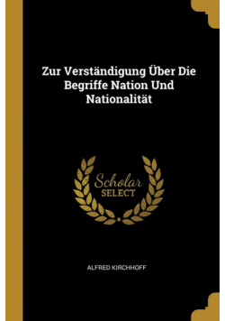 Zur Verständigung Über Die Begriffe Nation Und Nationalität