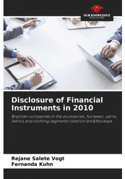Disclosure of Financial Instruments in 2010