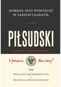 Dobrze jest pomyśleć w takich czasach co zrobiłby Piłsudski