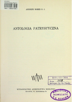 Antologia patrystyczna