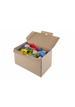 Klocki drewniane 100 sztuk 3x3x3cm
