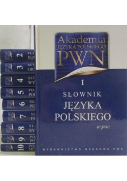 Akademia Języka Polskiego PWN tom 1-10 zestaw