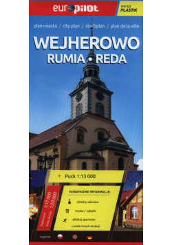 Wjeherowo Reda Rumia Puck plan miasta 1:17 000 laminowany