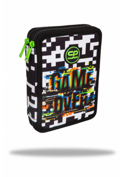 Piórnik 2-komorowy z wyposażeniem Coolpack Jumper XL game over