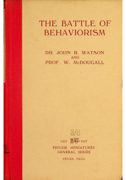 The battle of behaviorism 1928 r.