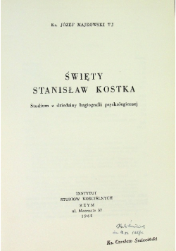 Święty Stanisław Kostka