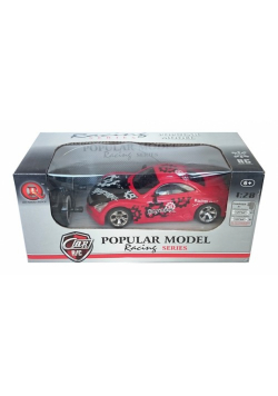 Auto wyścigowe zdalnie sterowane 1:28 czerwone