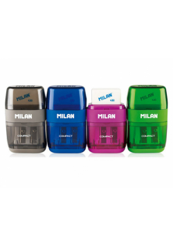 Temperówko gumka Milan Compact 16 sztuk