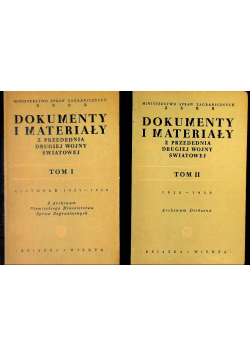 Dokumenty i materiały Tom I i II 1949 r.