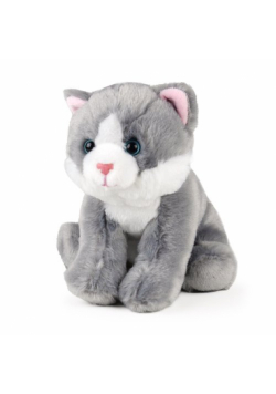 Kot szary siedzący 15 cm