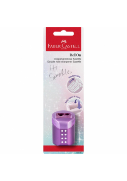 Temperówka podwójna rollon sparkle blister faber--castell 1szt mix