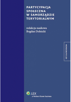 Partycypacja społeczna w samorządzie terytorialnym