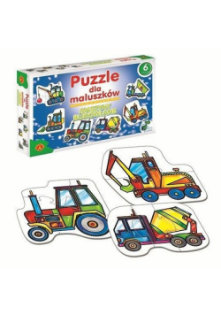Puzzle dla maluszków Maszyny budowlane