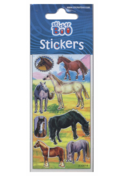 Naklejka StickerBoo 66x126 Koniki silver