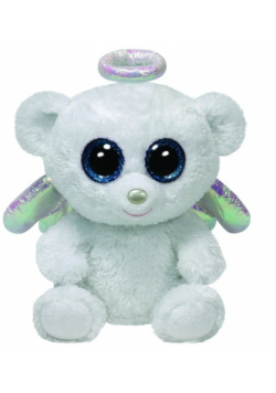 Beanie Boos Halo - biały niedźwiadek średni