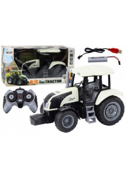 Traktor RC 2,4G biały