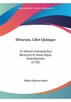 Silvarum, Libri Quinque
