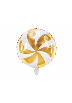 Balon foliowy Cukierek 35cm złoty