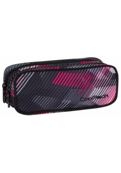 Saszetka podwójna prostokątna CoolPack Clever Pink Motion