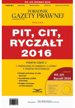Podatki 2016/04 Podatki cz.2 PIT,CIT,Ryczałt 2016