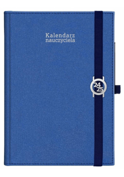 Kalendarz naucz. 2024/2025 B5 tyg Kraft granatowy