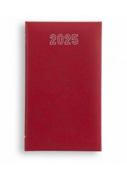 Terminarz 2025 Standard tygodniowy - czerwony