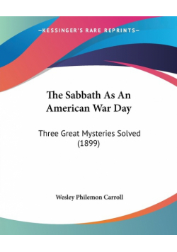 The Sabbath As An American War Day